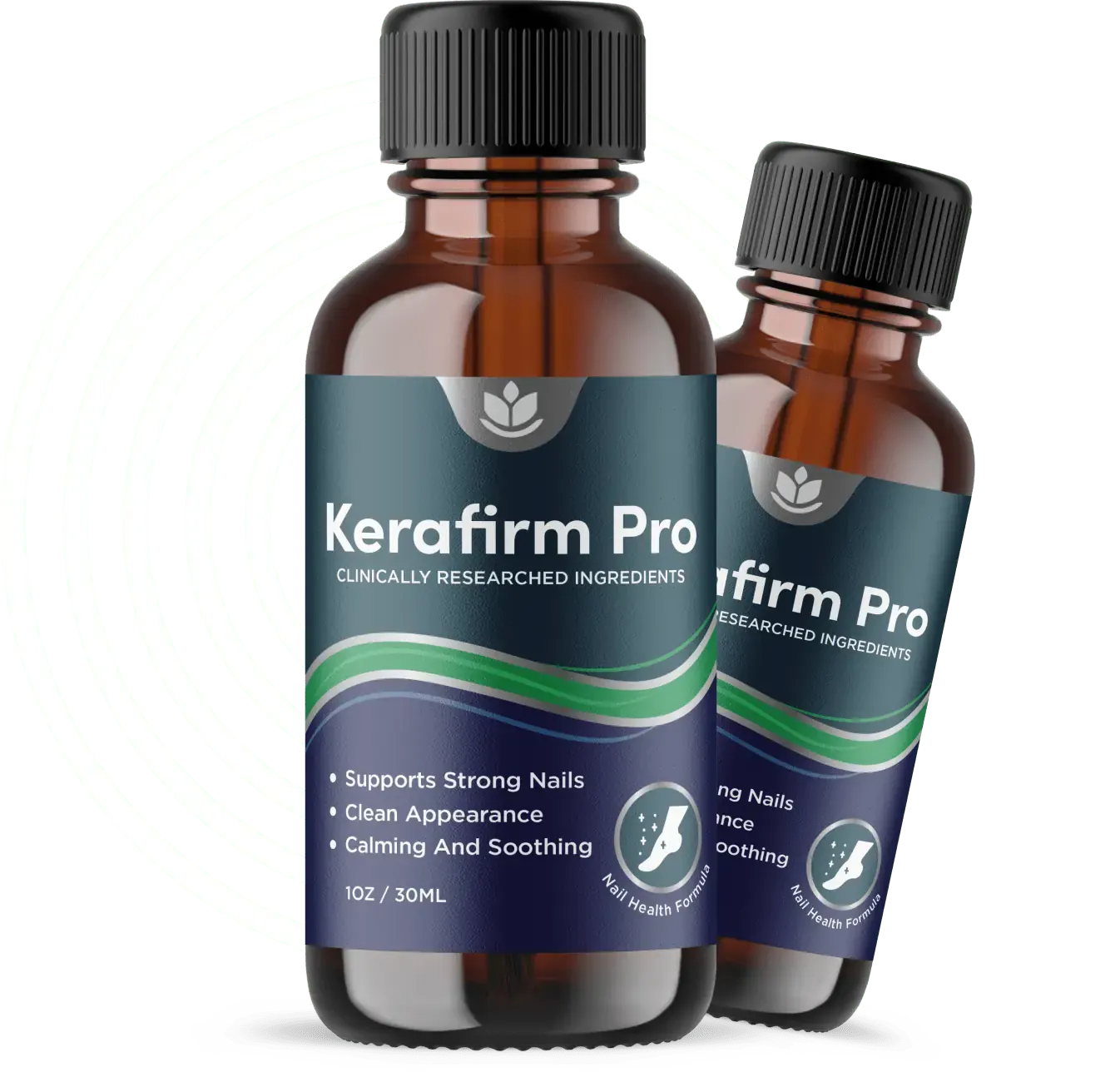 KeraFirm Pro nail and skin applicator bottles with brush tip
